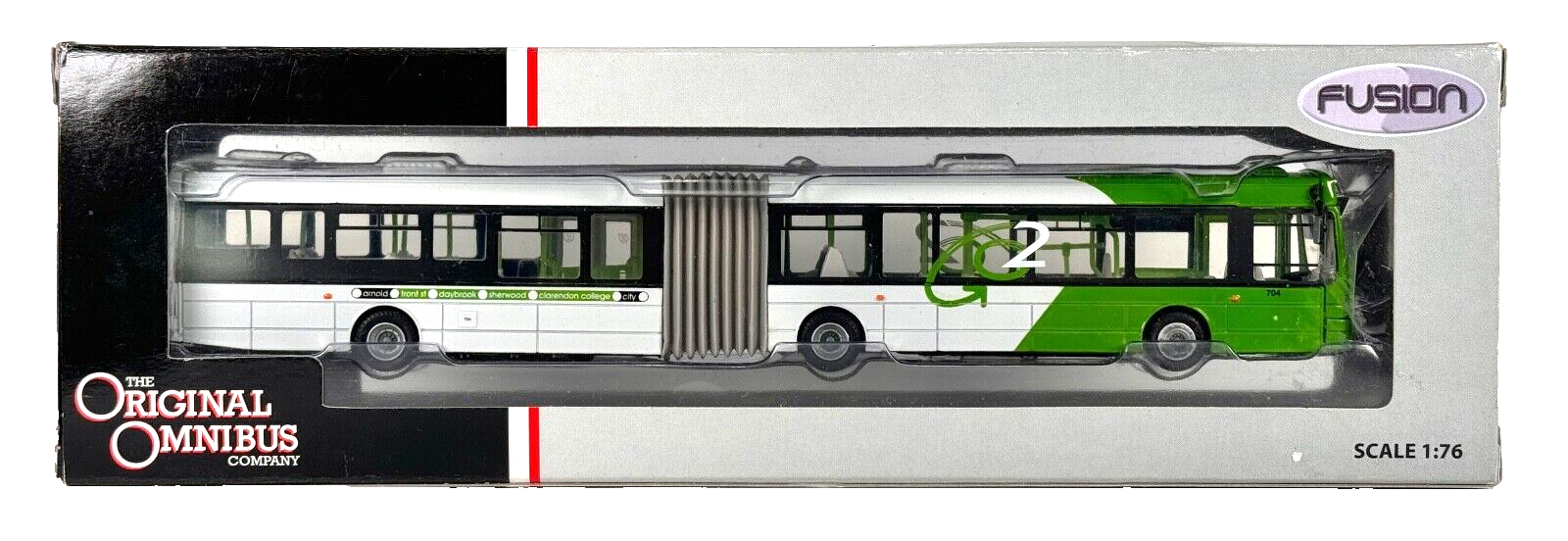 CORGI OOC 1/76 SCALE - OM41302 - WRIGHT SOLAR FUSION NOTTINGHAM CITY TRANSPORT