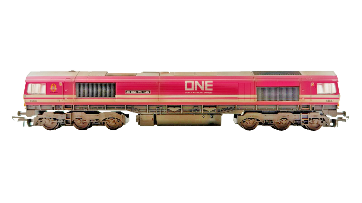 HORNBY OO GAUGE - R3923 - CLASS 66 DIESEL 66587 OCEAN NETWORK EXPRESS TMC