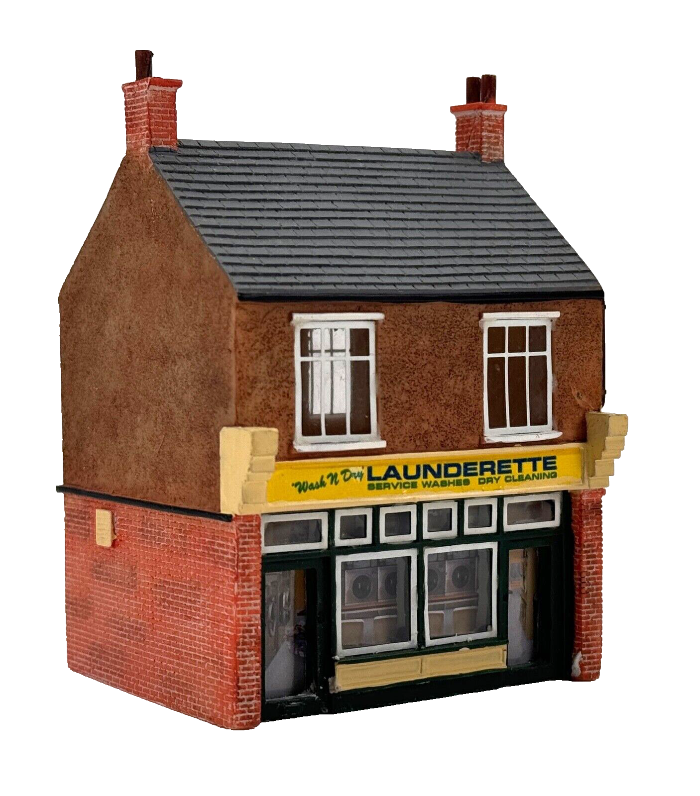 HORNBY 00 GAUGE SKALEDALE - R9707 - WASH N DRY LAUNDERETTE SHOP - UNBOXED