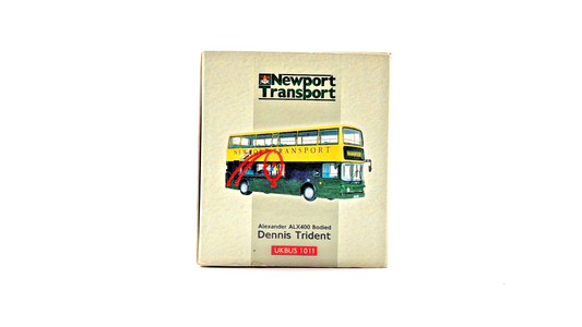 CMNL NORTHCORD 1/76 SCALE - UKBUS1011 - DENNIS TRIDENT NEWPORT TRANSPORT BOXED