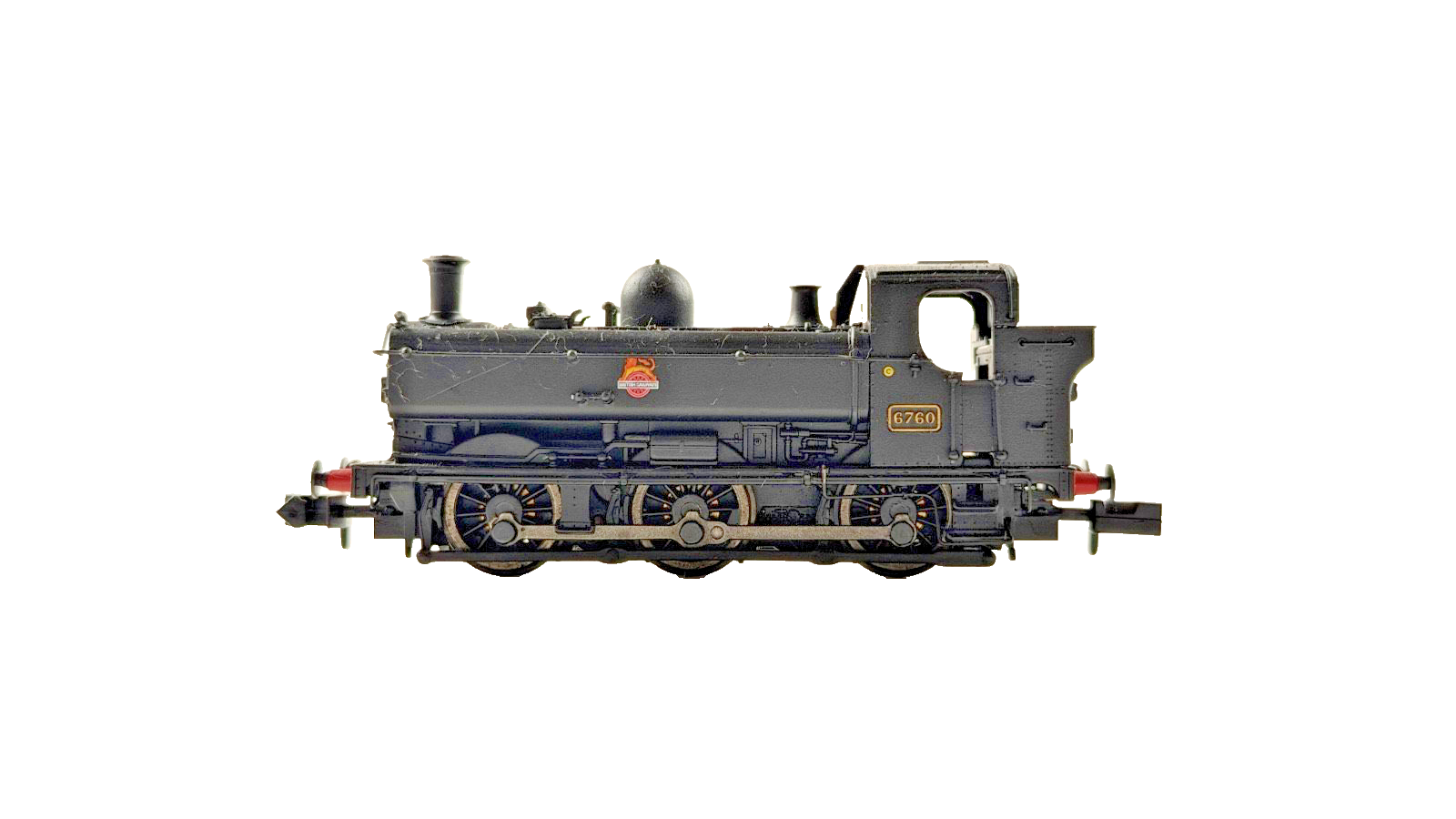 DAPOL N GAUGE - 2S-007-017 - PANNIER TANK 6760 BR BLACK EARLY CREST BOXED