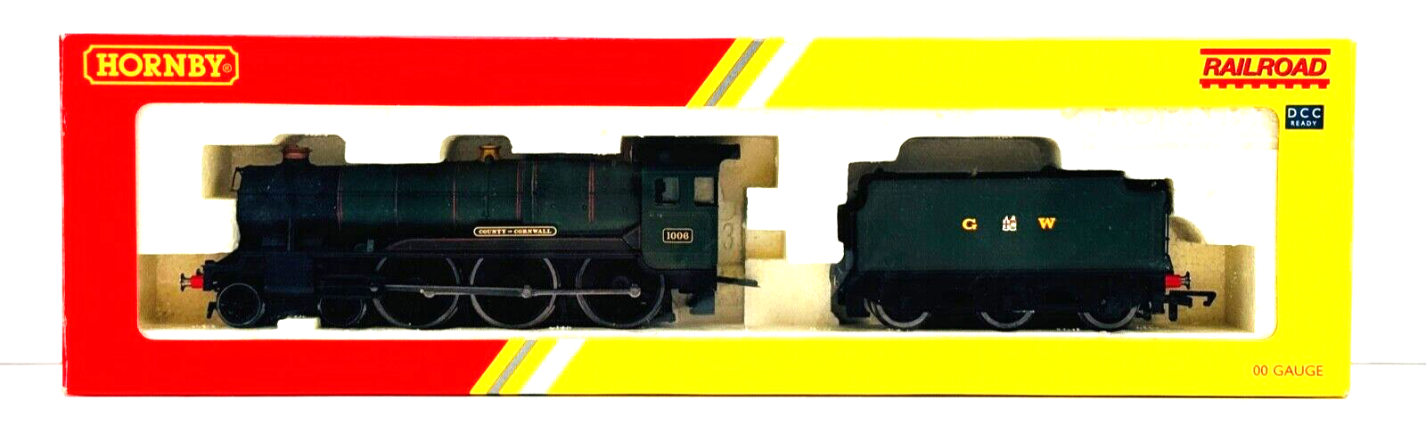 HORNBY 00 GAUGE - R2937 - GWR COUNTY CLASS 'COUNTY OF CORNWALL' NO.1006 BOXED