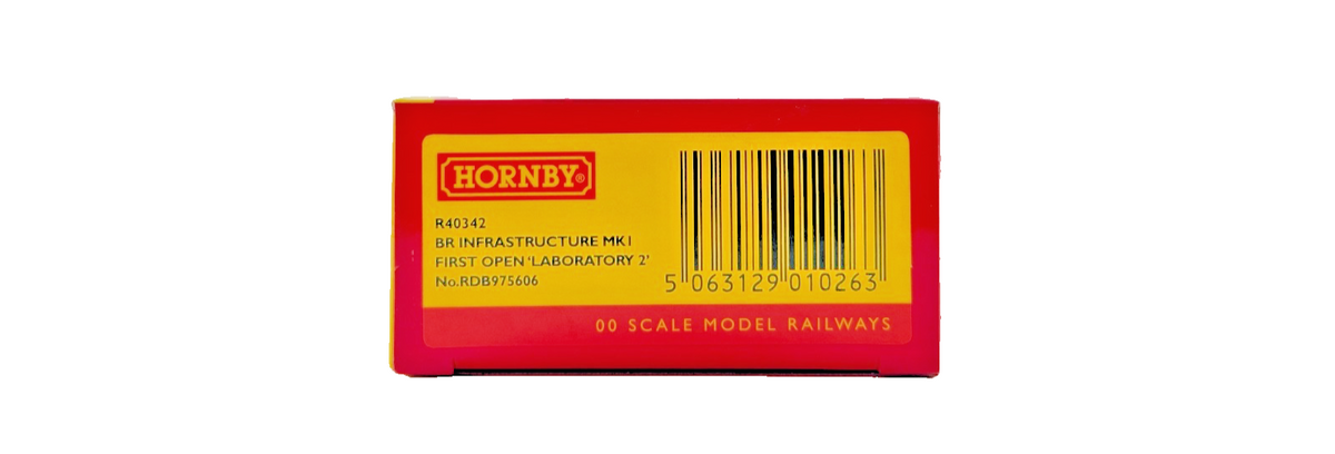 HORNBY OO GAUGE - R40342 - BR RTC INFRASTRUCTURE COACH LABORATORY 2 RDB975606