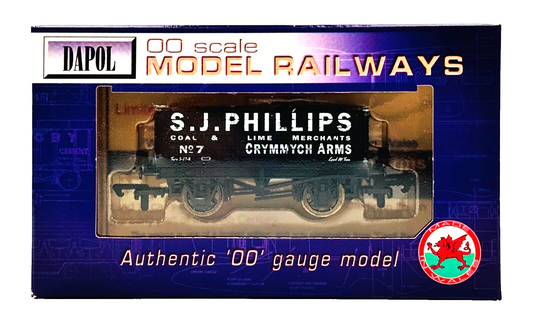 DAPOL 00 GAUGE - S.J PHILLIPS COAL LIME MERCHANTS CRYMMYCH 7 (LIMITED EDITION)