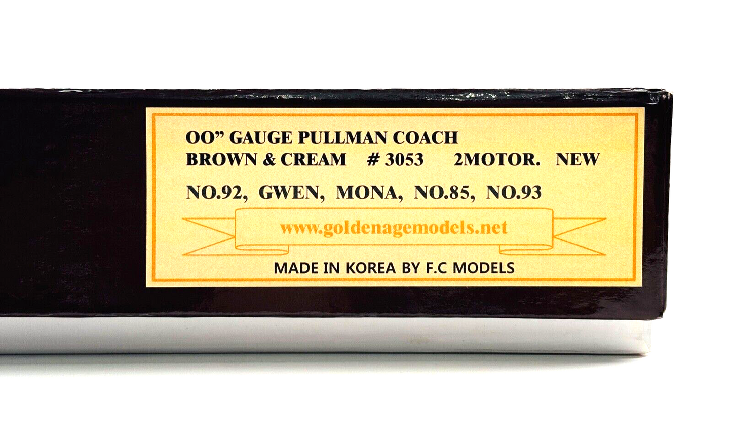 GOLDEN AGE MODELS OO GAUGE - BRIGHTON BELLE 5 CAR PULLMAN SET #3053 DCC FITTED