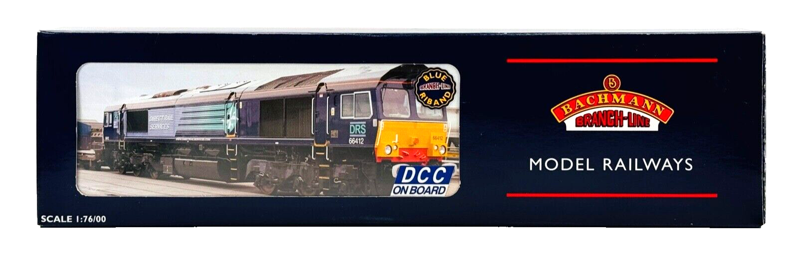 BACHMANN 00 GAUGE - 32-976DC - CLASS 66 DIESEL 66412 DIRECT RAIL SERVICES DRS