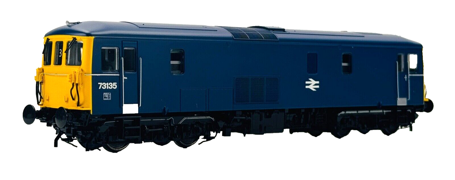 DAPOL 00 GAUGE - 4D-006-003 - CLASS 73 LOCOMOTIVE 73135 BR BLUE YELLOW ENDS