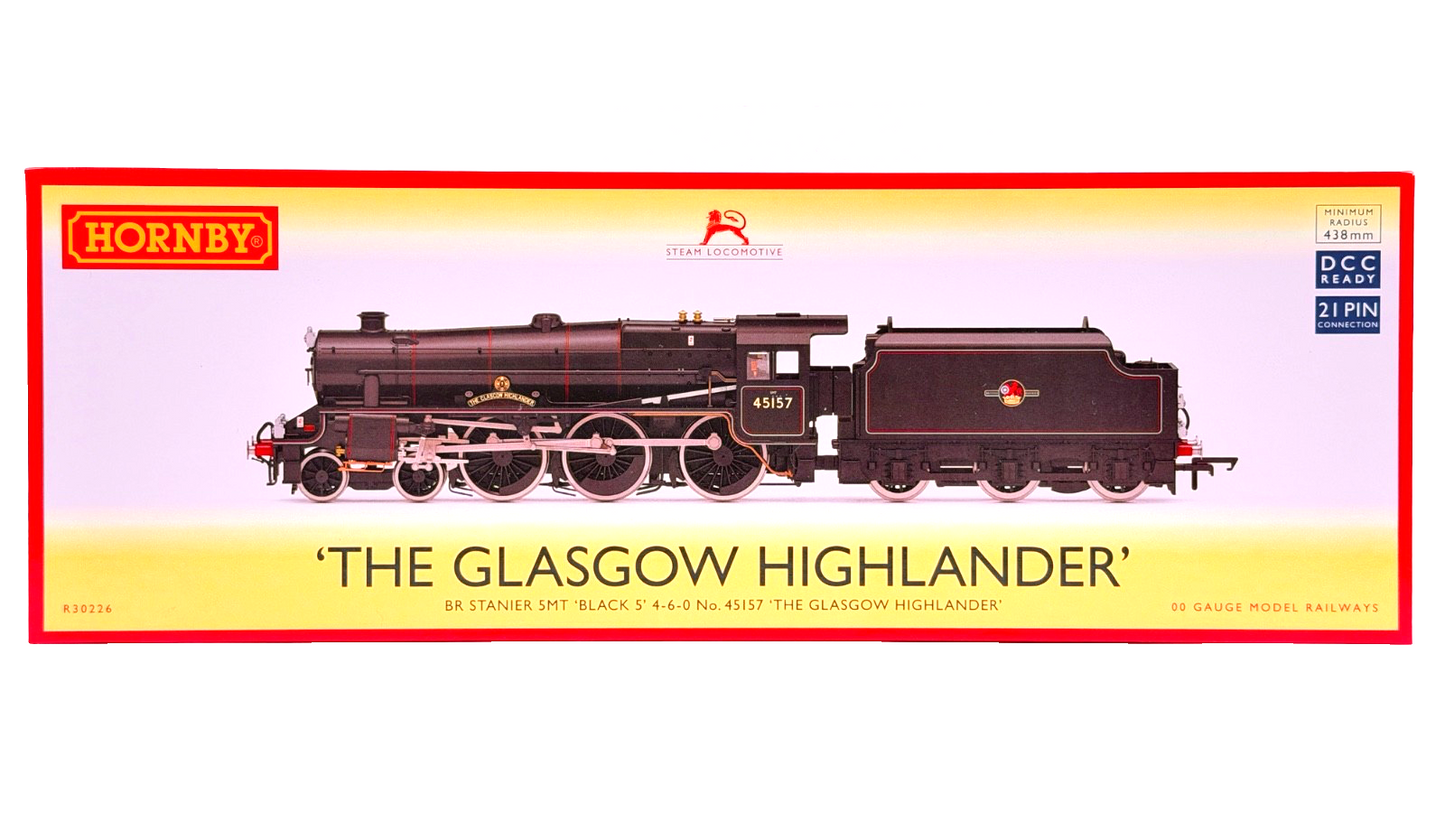 HORNBY OO GAUGE - R30226 - BR STANIER 5MT BLACK 5 NO.45157 GLASGOW HIGHLANDER