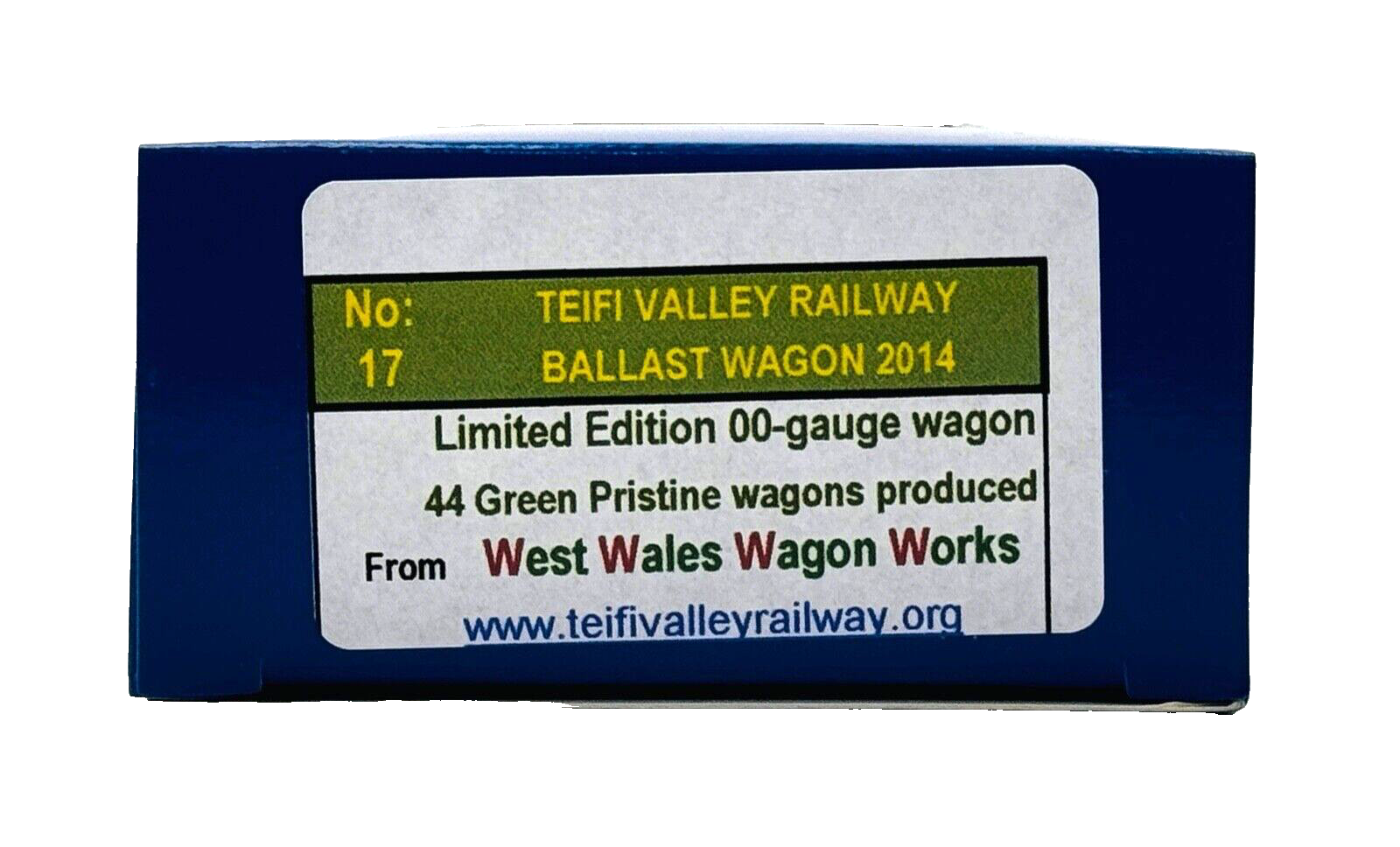 DAPOL 00 GAUGE - TEIFI VALLEY RAILWAY BALLAST WAGON GREEN (P) (LIMITED EDITION)