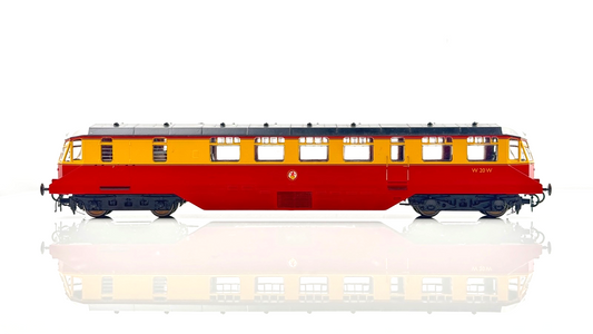 HELJAN 00 GAUGE - 19403 - BR CRIMSON CREAM DIESEL RAILCAR W20W WHITE CAB ROOFS