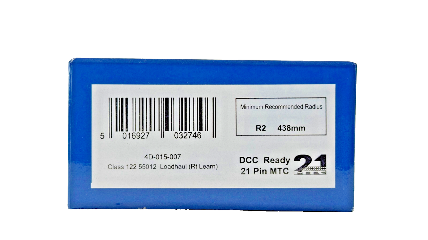 SPARES REPAIRS DAPOL OO GAUGE - 4D-015-007 - CLASS 122 55012 LOADHAUL (RT LEARN)
