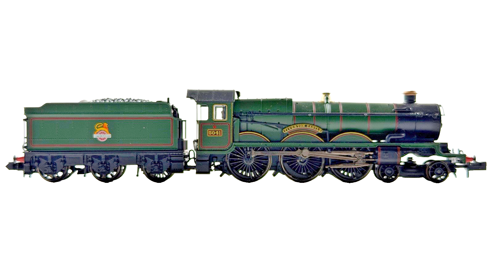 GRAHAM FARISH N GAUGE - 372-031 - CASTLE CLASS 5041 TIVERTON CASTLE BR GREEN DCC