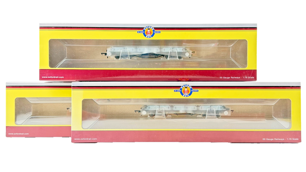 OXFORD RAIL OO GAUGE - OR76PIL001/002 - BR BLACK PILCHARD WAGON BOXED X 3