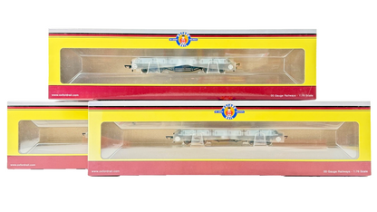 OXFORD RAIL OO GAUGE - OR76PIL001/002 - BR BLACK PILCHARD WAGON BOXED X 3