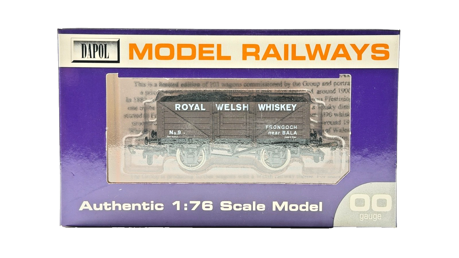 DAPOL 00 GAUGE - ROYAL WELSH WHISKEY FRONGOCH NEAR BALA WAGON (LIMITED EDITION)