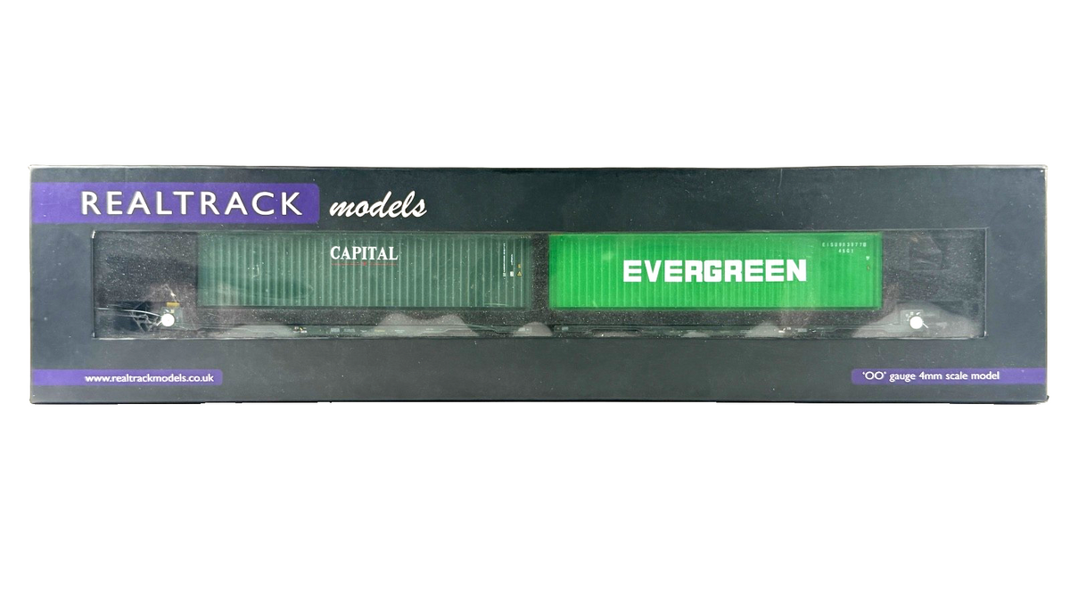 REALTRACK OO GAUGE - RM-FLA004C - FREIGHTLINER FLA TWIN PACK WITH CONTAINERS