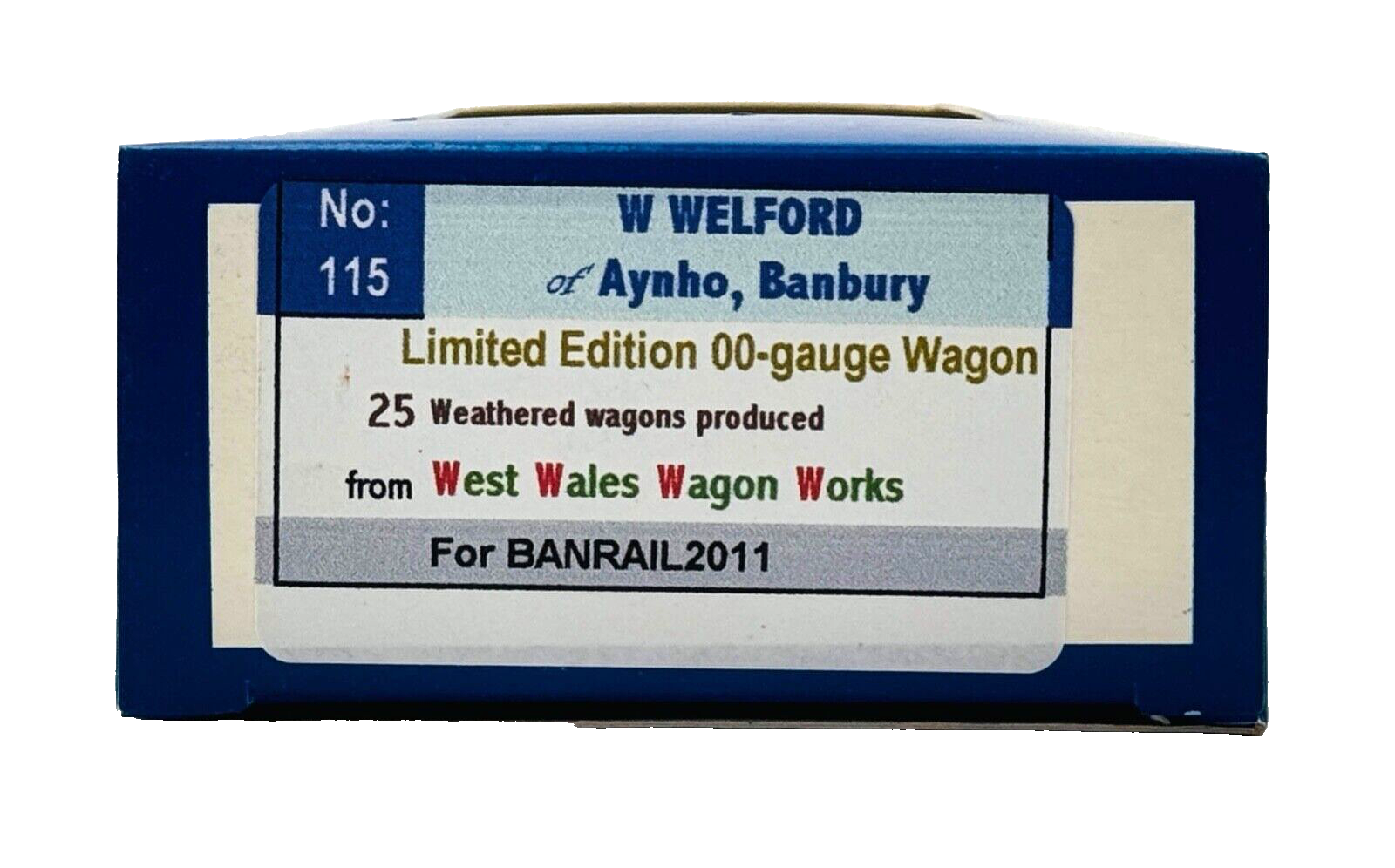 DAPOL 00 GAUGE - W WELFORD OF AYNHO BANBURY PLANK WAGON (W) (LIMITED EDITION)