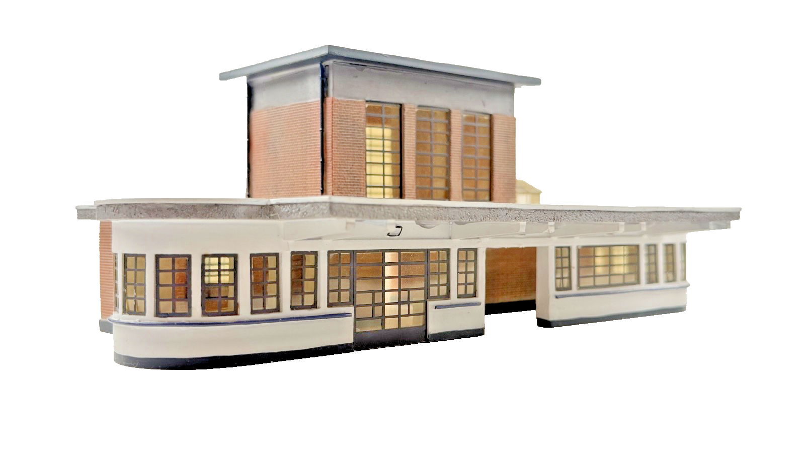 BACHMANN SCENECRAFT OO GAUGE - 44-066 - ART DECO STATION BUILDING - BOXED