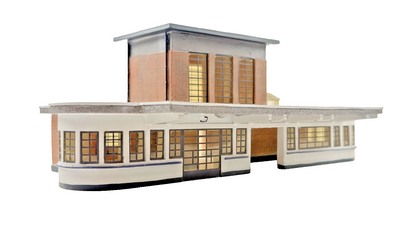 BACHMANN SCENECRAFT OO GAUGE - 44-066 - ART DECO STATION BUILDING - BOXED
