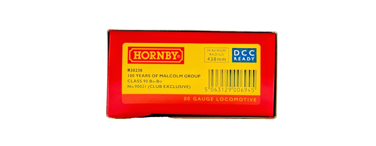 HORNBY OO GAUGE - R30230 - CLASS 90 BO-BO MALCOLM GROUP 90021 (CLUB EXCLUSIVE)