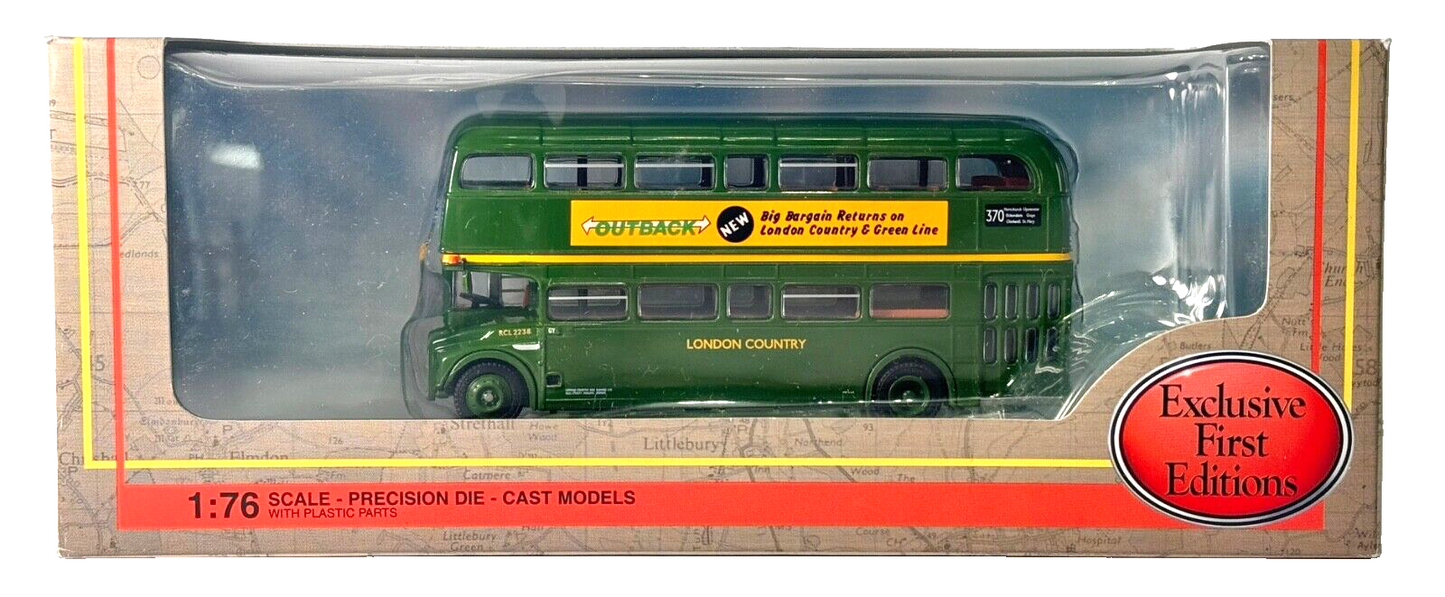 EFE 1/76 SCALE - 32002 - RCL ROUTEMASTER COACH LONDON COUNTRY GREEN BUS - BOXED