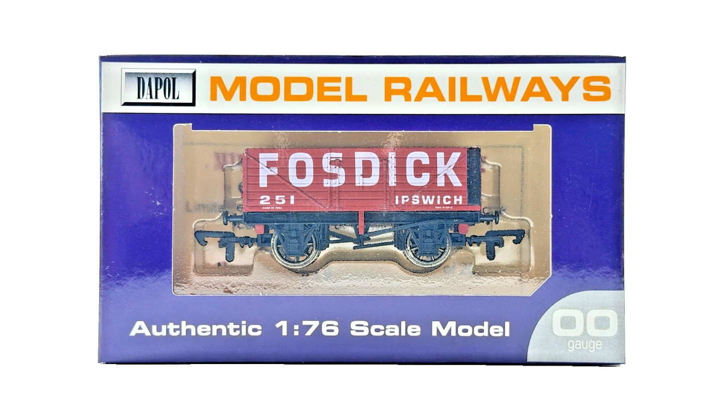 DAPOL 00 GAUGE - FOSDICK COLLIERY OF IPSWICH PLANK WAGON 251 (LIMITED EDITION)