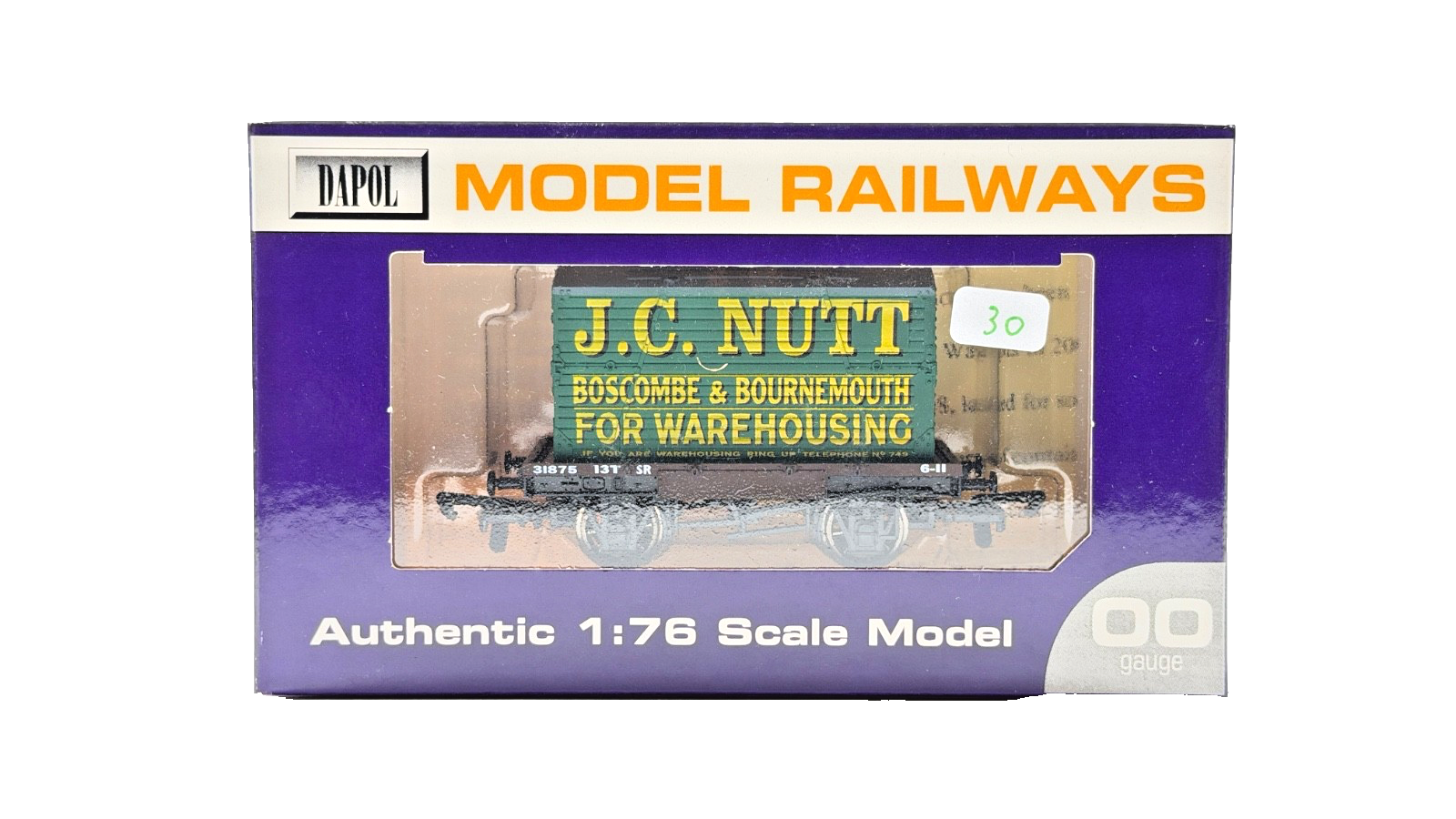 DAPOL 00 GAUGE - J.C. NUTT BOSCOMBE BOURNEMOUTH WAREHOUSING (LIMITED EDITION)