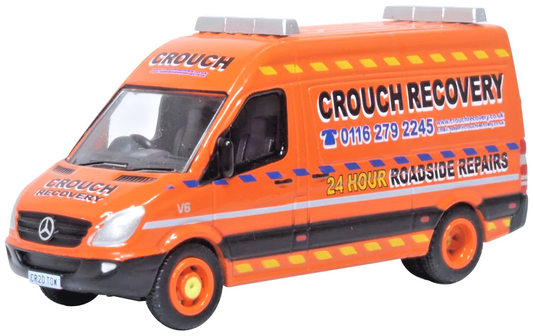 OXFORD DIECAST 1/76 SCALE - 76MSV011 - MERCEDES SPRINTER VAN CROUCH RECOVERY NEW