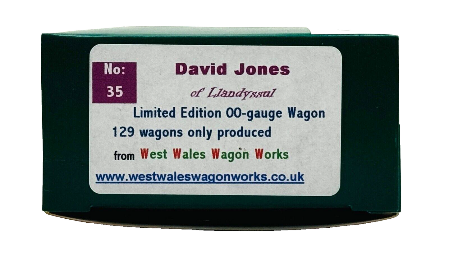 DAPOL 00 GAUGE - DAVID JONES LLANDYSSUL SOUTH WALES WAGON NO.5 (LIMITED EDITION)