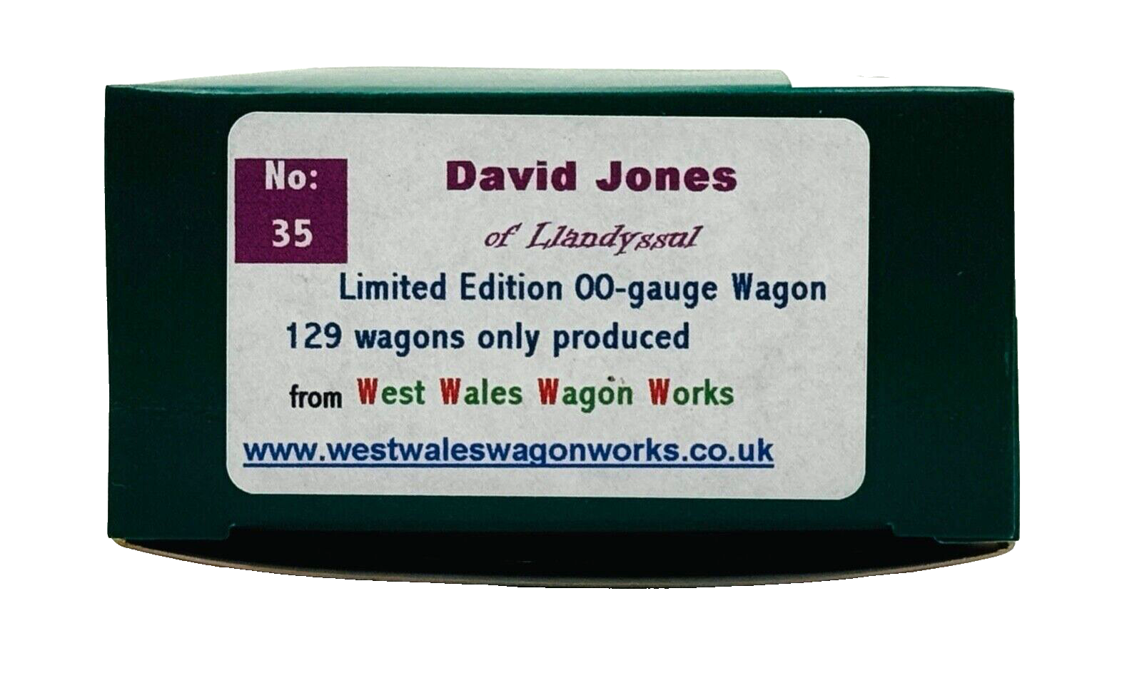 DAPOL 00 GAUGE - DAVID JONES LLANDYSSUL SOUTH WALES WAGON NO.5 (LIMITED EDITION)