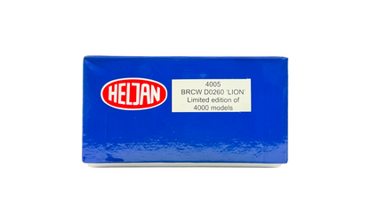 HELJAN OO GAUGE - 4005 - BRCW WHITE D0260 PROTOTYPE DIESEL LION LOCOMOTIVE BOXED