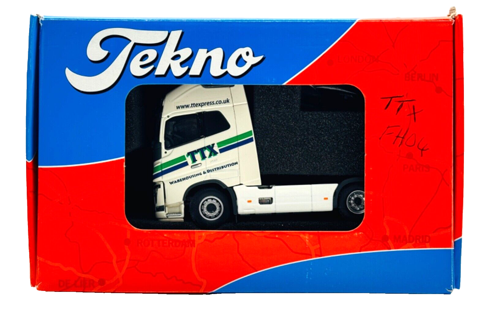 TEKNO 1/50 SCALE - VOLVO FH16 750 GLOBETROTTER XL 4X2 CAB 'TTX EXPRESS' - BOXED