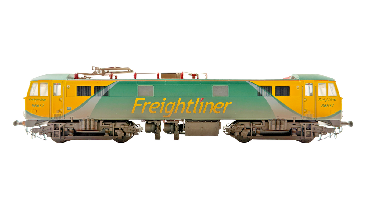 HELJAN OO GAUGE - GM4240301TMC - CLASS 86 FREIGHTLINER POWERHAUL 86637 WEATHERED