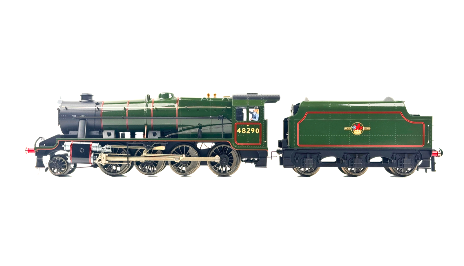 ACE TRAINS O GAUGE STANIER 8F 2-8-0 LOCOMOTIVE & TENDER BR GREEN 48290 POST 56'