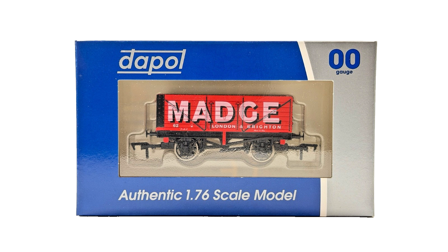 DAPOL 00 GAUGE - MADGE LONDON & BRIGHTON PLANK WAGON NO.62 (LIMITED EDITION)