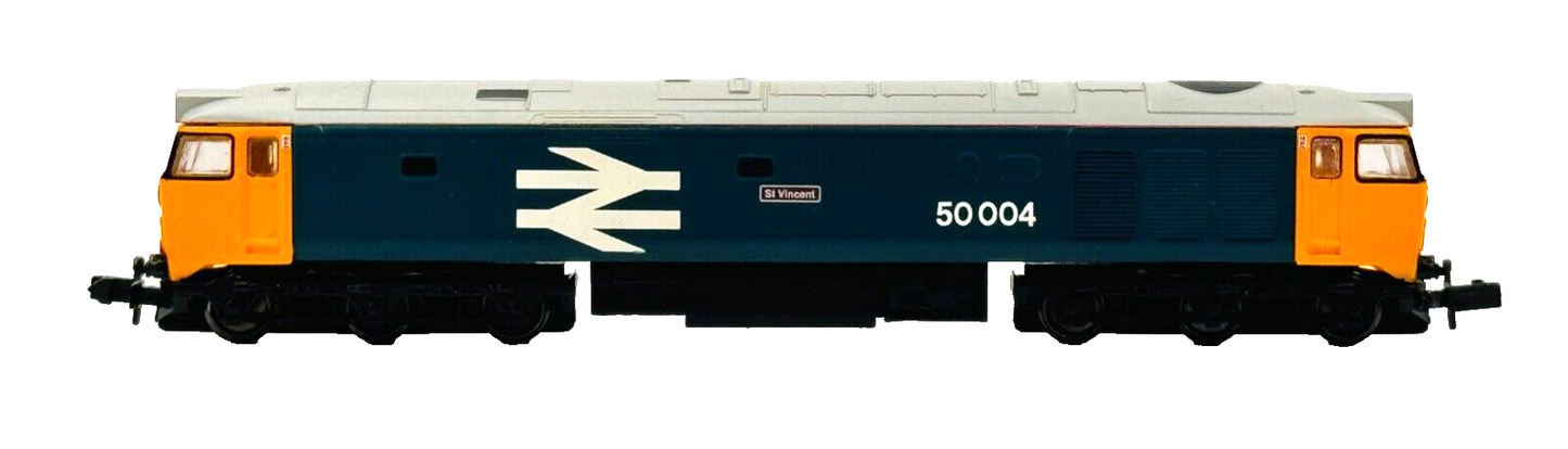 GRAHAM FARISH N GAUGE - 371-251 - CLASS 50 DIESEL 50004 LARGE LOGO 'ST VINCENT'