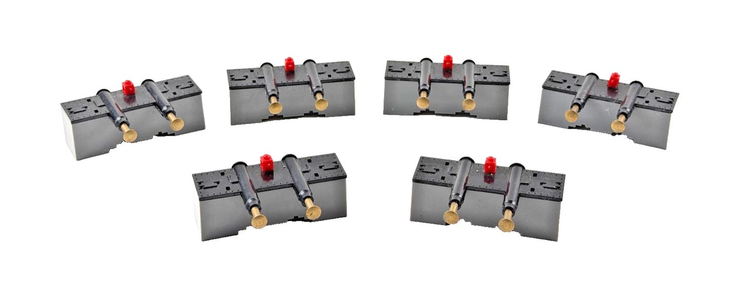 HORNBY OO GAUGE - R394 - SELECTION OF 6 PREOWNED HYDRAULIC BUFFER STOPS UNBOXED