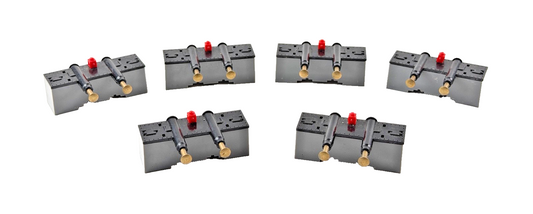 HORNBY OO GAUGE - R394 - SELECTION OF 6 PREOWNED HYDRAULIC BUFFER STOPS UNBOXED