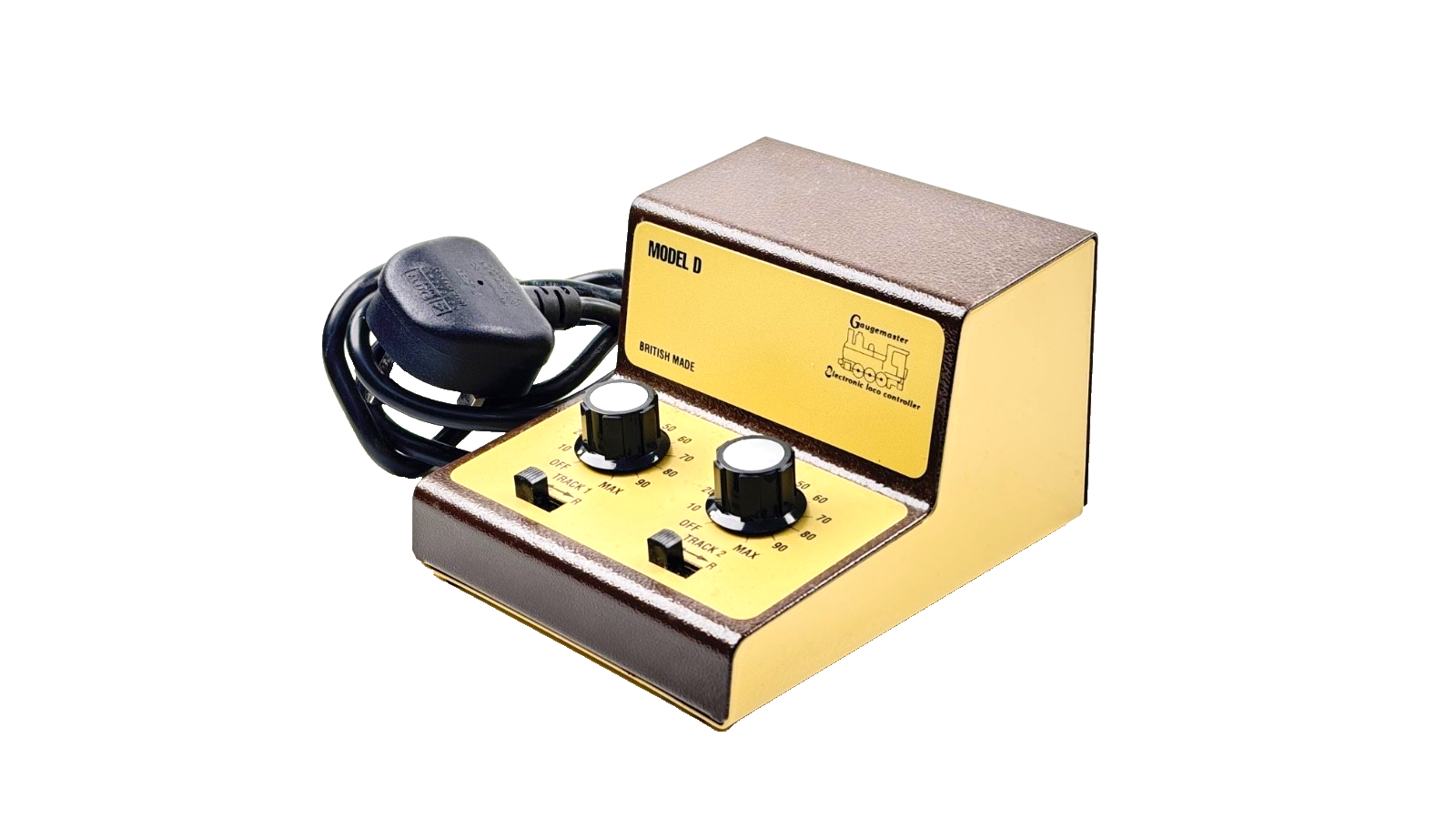 GAUGEMASTER 00 GAUGE - "MODEL D" TWIN 2 TRACK DC CASED CONTROLLER - BOXED