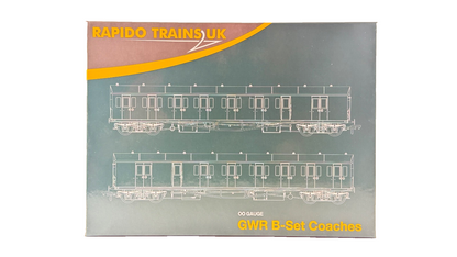 RAPIDO OO GAUGE - 946008 - DIA E140 B SET GWR WARTIME BROWN KINGSBRIDGE BRANCH