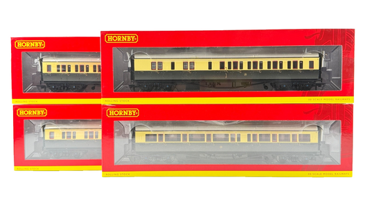 HORNBY OO GAUGE - R4759/R4760/R4761/R4762 - GWR COLLETT CORRIDOR COACHES X 4