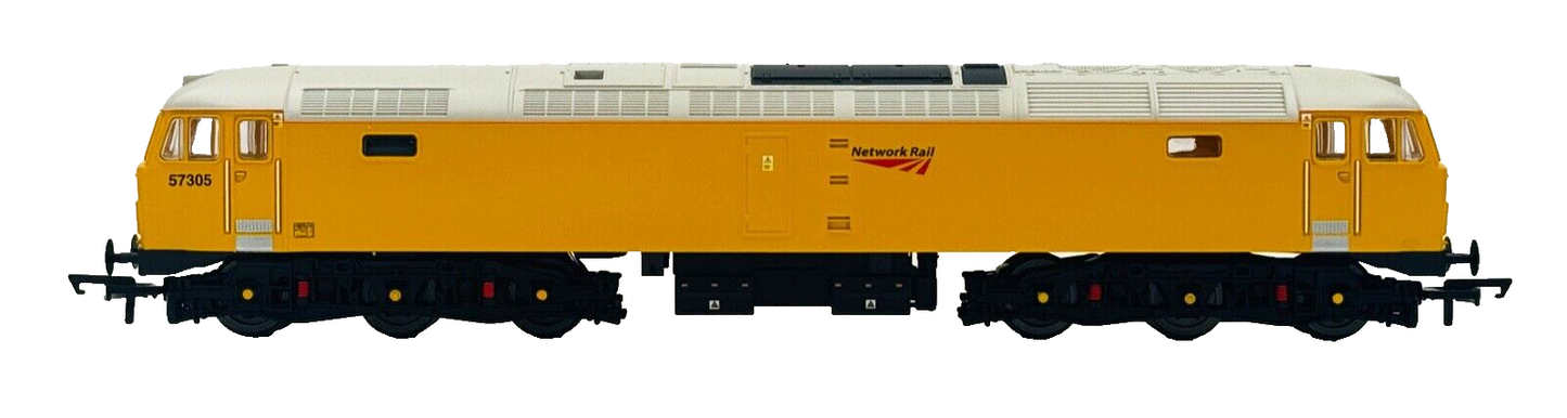 HORNBY 00 GAUGE - R30043 - CLASS 57 DIESEL 57305 NETWORK RAIL YELLOW - BOXED