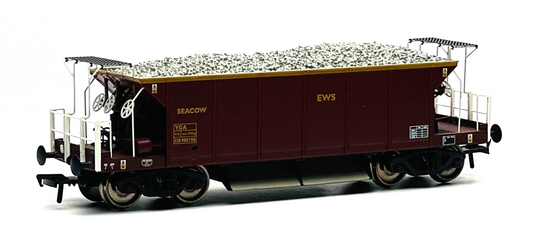 BACHMANN 00 GAUGE - 38-132B - YGA SEACOW BOGIE HOPPER (EX-SEALION) EWS WITH LOAD