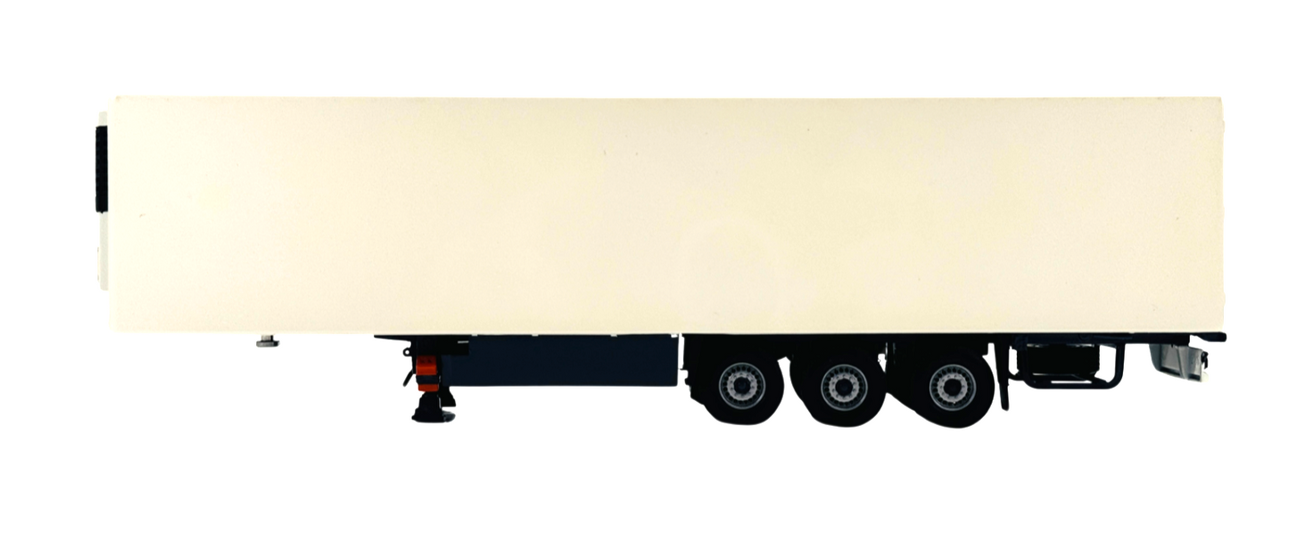 TEKNO 1/50 SCALE - 55119 - TB 0049 PLAIN WHITE REFRIGERATOR SEMI TRAILER - BOXED