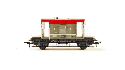 BACHMANN 00 GAUGE - 37-535C - 20T BRAKE VAN BR RAILFREIGHT RED GREY - UNBOXED