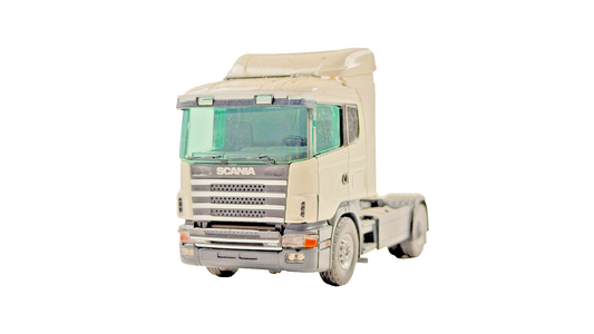 TEKNO 1/50 SCALE PLAIN WHITE SCANIA 124L 420 4X2 TRACTOR UNIT UNBOXED