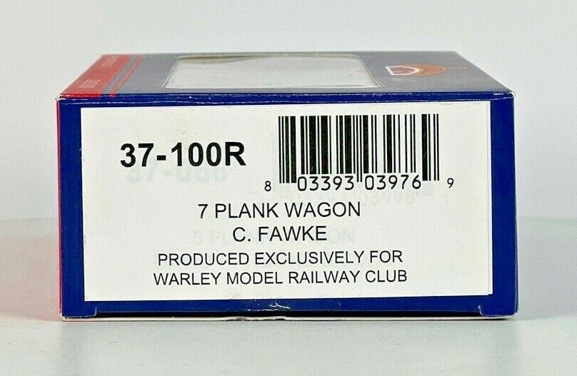 BACHMANN 00 GAUGE - 37-100R - 7 PLANK WAGON 'C.FAWKE' WARLEY MODEL RAILWAY CLUB