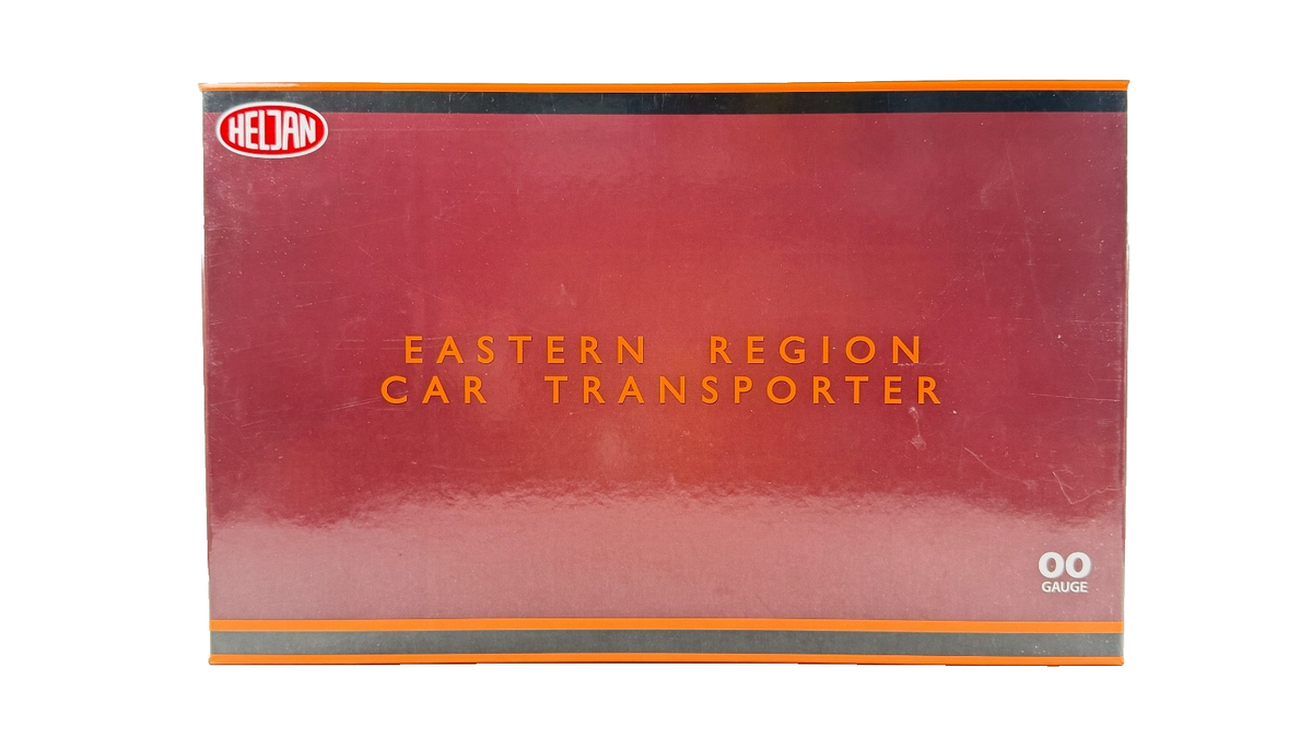 HELJAN OO GAUGE - 9621 - EASTERN REGION CAR TRANSPORTER PACK 2 BR LINED MAROON
