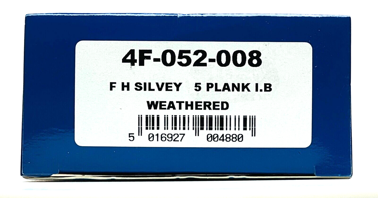 DAPOL 00 GAUGE - 4F-052-008 - 5 PLANK WAGON 'F.H SILVEY' FISHPONDS BRISTOL (W)