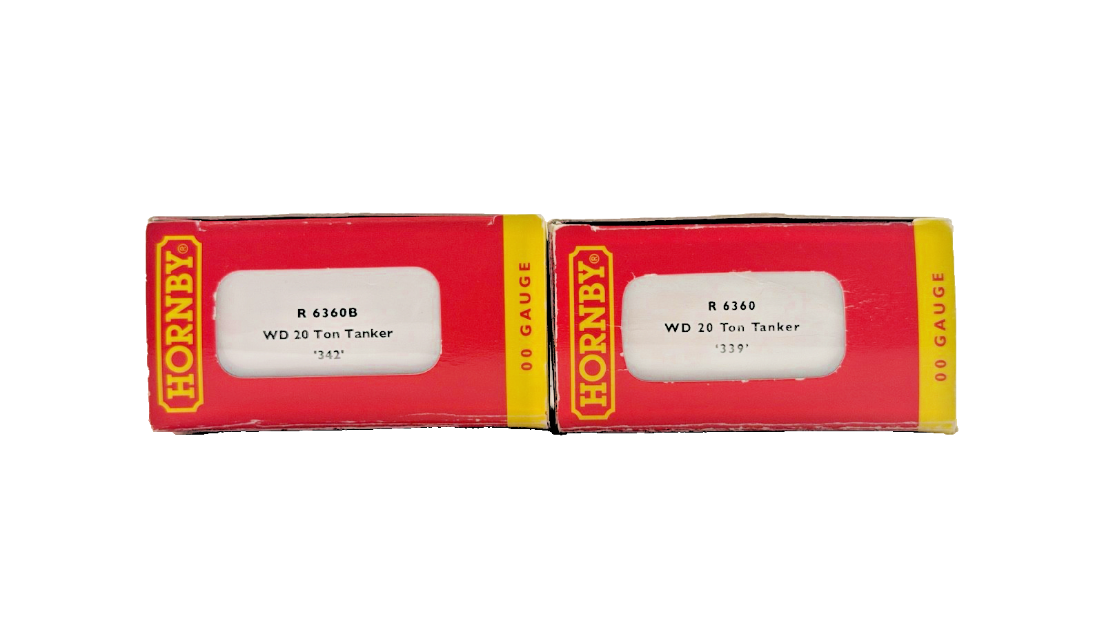 HORNBY OO GAUGE - R6360/R6360B - PAIR OF WD WAR DEPARTMENT 20 TON TANK WAGONS